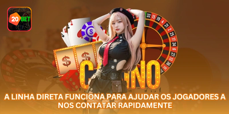 Atendimento direto ao jogador por um canal oficial da 20bet